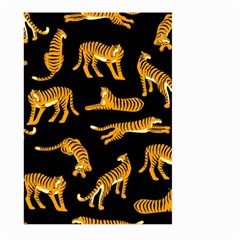 Seamless-exotic-pattern-with-tigers Large Garden Flag (two Sides) by Jancukart