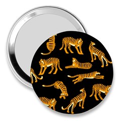 Seamless-exotic-pattern-with-tigers 3  Handbag Mirrors by Jancukart