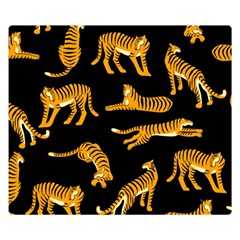 Seamless-exotic-pattern-with-tigers Double Sided Flano Blanket (small) 