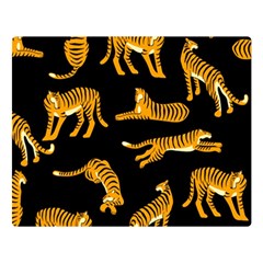 Seamless-exotic-pattern-with-tigers Double Sided Flano Blanket (large) 