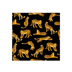 Seamless-exotic-pattern-with-tigers Satin Bandana Scarf 22  X 22 