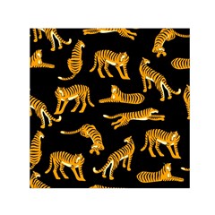 Seamless-exotic-pattern-with-tigers Square Satin Scarf (30  X 30 ) by Jancukart