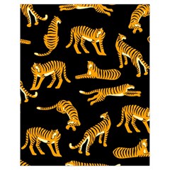 Seamless-exotic-pattern-with-tigers Drawstring Bag (small) by Jancukart