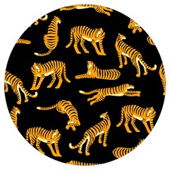 Seamless-exotic-pattern-with-tigers Round Trivet