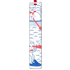 Nautical Cats Seamless Pattern Large Book Marks