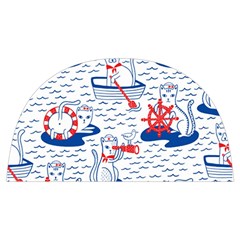 Nautical Cats Seamless Pattern Anti Scalding Pot Cap