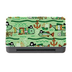 Seamless Pattern Fishes Pirates Cartoon Memory Card Reader With Cf by Jancukart