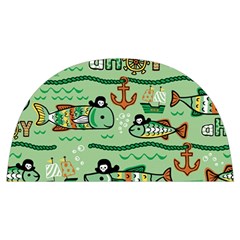 Seamless Pattern Fishes Pirates Cartoon Anti Scalding Pot Cap