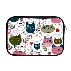 Pattern With Cute Cat Heads Apple Macbook Pro 17  Zipper Case