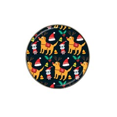 Funny Christmas Pattern Background Hat Clip Ball Marker (4 Pack) by Jancukart