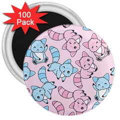 Children Pattern Design 3  Magnets (100 Pack)