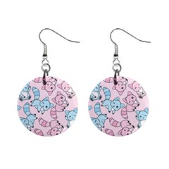 Children Pattern Design Mini Button Earrings