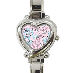 Children Pattern Design Heart Italian Charm Watch