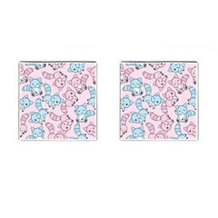 Children Pattern Design Cufflinks (square)