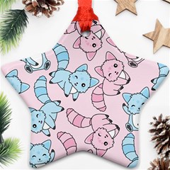 Children Pattern Design Star Ornament (two Sides)