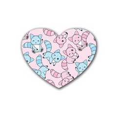 Children Pattern Design Rubber Coaster (heart)