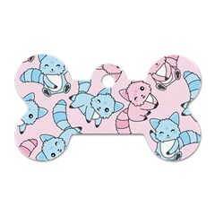 Children Pattern Design Dog Tag Bone (one Side)