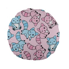 Children Pattern Design Standard 15  Premium Round Cushions by Jancukart