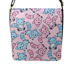 Children Pattern Design Flap Closure Messenger Bag (l)