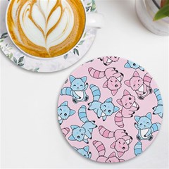 Children Pattern Design Uv Print Round Tile Coaster by Jancukart