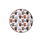 Seamless Pattern With Cute Little Kittens Various Color Hat Clip Ball Marker Front