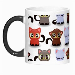 Seamless Pattern With Cute Little Kittens Various Color Morph Mug by Jancukart