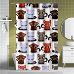 Seamless Pattern With Cute Little Kittens Various Color Shower Curtain 48  x 72  (Small)  Curtain(48  X 72 ) - 42.18 x64.8  Curtain(48  X 72 )