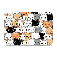 Cute-cat-kitten-cartoon-doodle-seamless-pattern Plate Mats