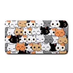 Cute-cat-kitten-cartoon-doodle-seamless-pattern Medium Bar Mats by Jancukart