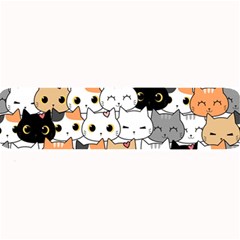 Cute-cat-kitten-cartoon-doodle-seamless-pattern Large Bar Mats