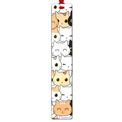 Cute-cat-kitten-cartoon-doodle-seamless-pattern Large Book Marks