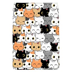 Cute-cat-kitten-cartoon-doodle-seamless-pattern Removable Flap Cover (l) by Jancukart