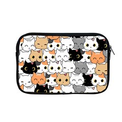 Cute-cat-kitten-cartoon-doodle-seamless-pattern Apple Macbook Pro 13  Zipper Case by Jancukart