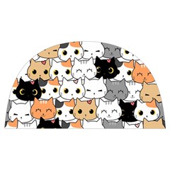 Cute-cat-kitten-cartoon-doodle-seamless-pattern Anti Scalding Pot Cap