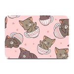 Seamless Pattern Adorable Cat Inside Cup Plate Mats 18 x12  Plate Mat