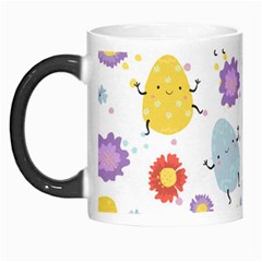 Easter Seamless Pattern With Cute Eggs Flowers Morph Mug by Jancukart