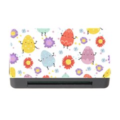 Easter Seamless Pattern With Cute Eggs Flowers Memory Card Reader With Cf by Jancukart