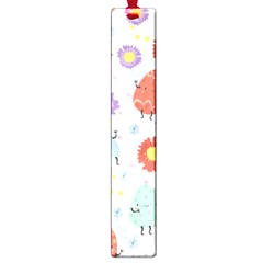 Easter Seamless Pattern With Cute Eggs Flowers Large Book Marks