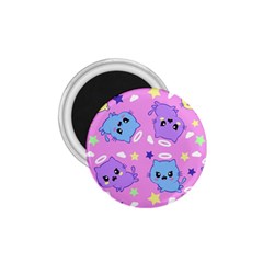 Seamless Pattern With Cute Kawaii Kittens 1 75  Magnets