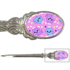 Seamless Pattern With Cute Kawaii Kittens Letter Opener