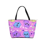 Seamless Pattern With Cute Kawaii Kittens Classic Shoulder Handbag Front