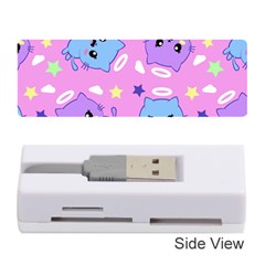 Seamless Pattern With Cute Kawaii Kittens Memory Card Reader (stick) by Jancukart