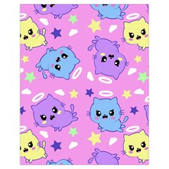 Seamless Pattern With Cute Kawaii Kittens Drawstring Bag (small)