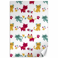 Pattern With Cute Cats Canvas 20  X 30 