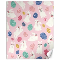 Cute Bunnies Easter Eggs Seamless Pattern Canvas 11  X 14 