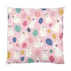 Cute Bunnies Easter Eggs Seamless Pattern Standard Cushion Case (one Side)