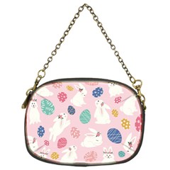 Cute Bunnies Easter Eggs Seamless Pattern Chain Purse (two Sides)