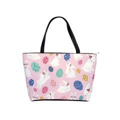 Cute Bunnies Easter Eggs Seamless Pattern Classic Shoulder Handbag