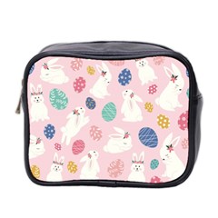 Cute Bunnies Easter Eggs Seamless Pattern Mini Toiletries Bag (two Sides)