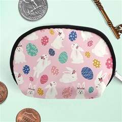 Cute Bunnies Easter Eggs Seamless Pattern Accessory Pouch (medium) by Jancukart